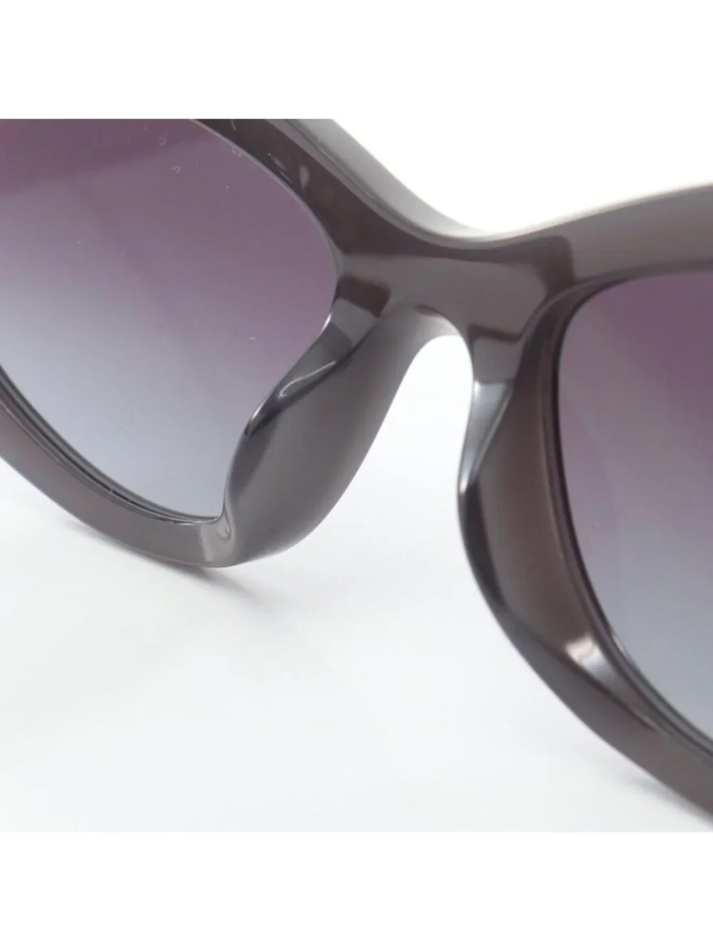 Chanel Sunglasses Logo Chain Gradient Lens Leather Eyewear